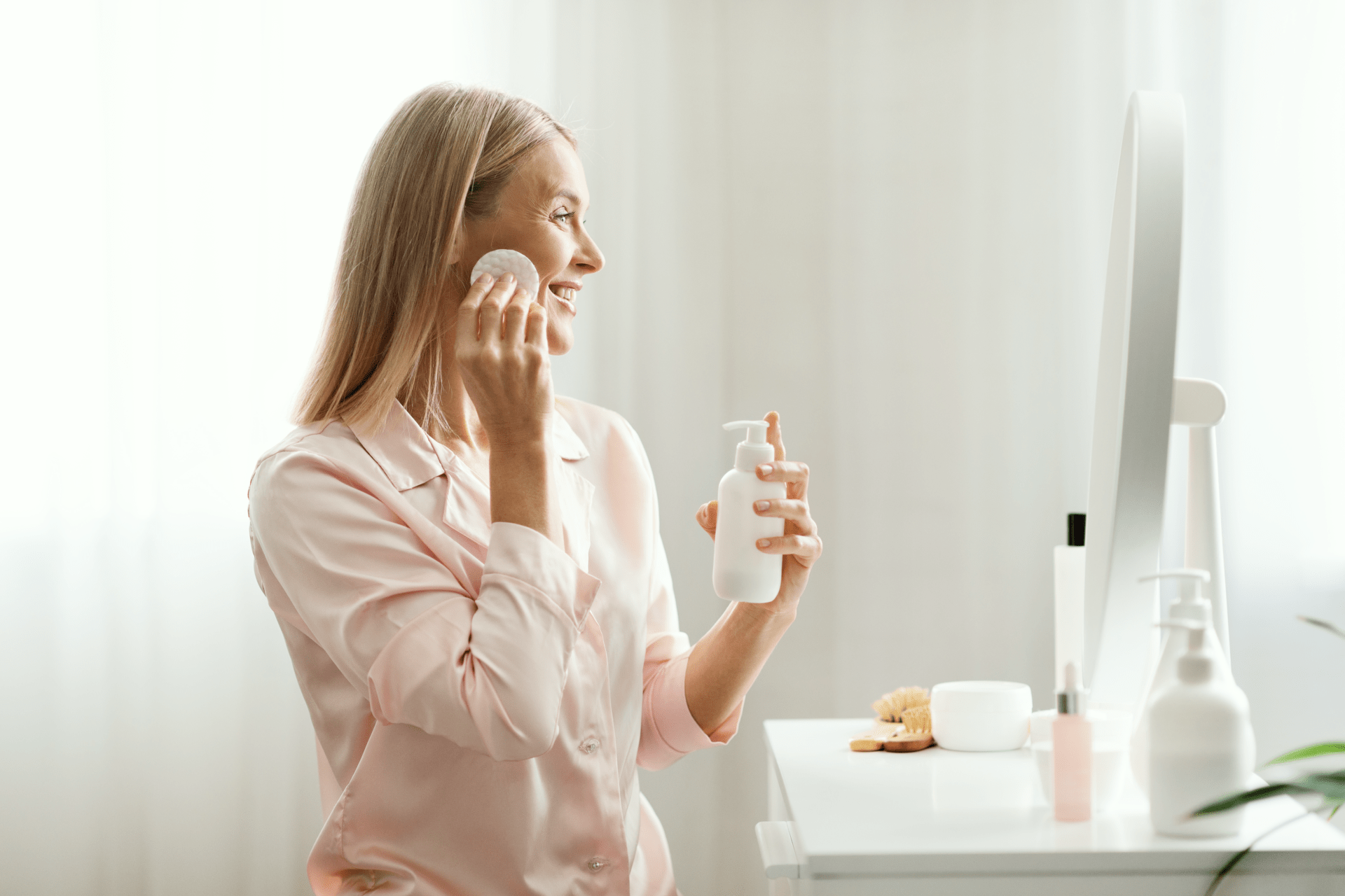 beauty-routine-attractive-middle-aged-woman-clean-2023-03-23-03-44-57-utc 1